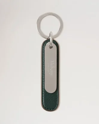 Heritage Keyring Mulberry Green Small Classic Grain