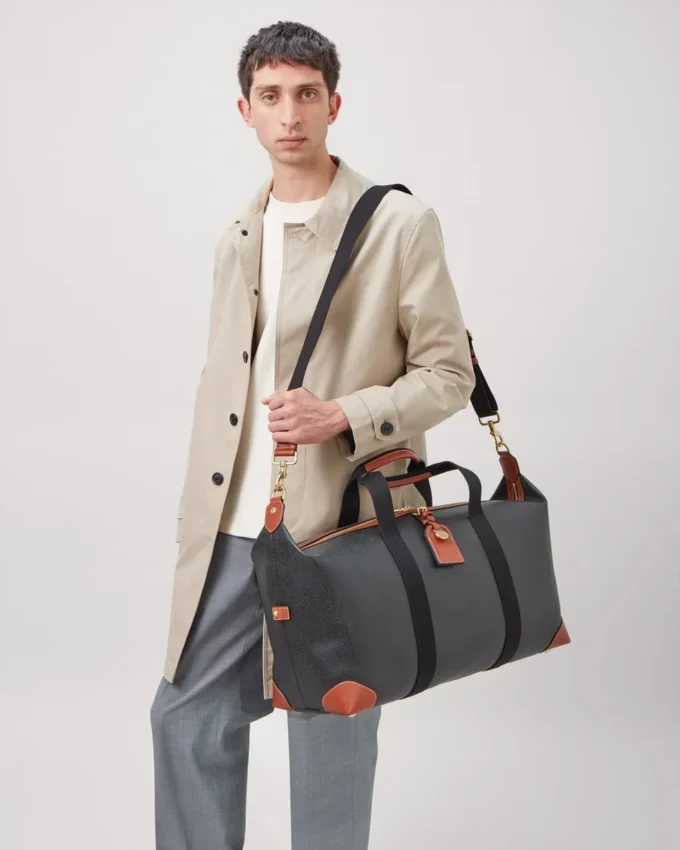 Heritage Medium Clipper Black & Cognac Printed Bioveg Scotchgrain & Flat Calf Heritage Medium Clipper Black & Cognac Printed Bioveg Scotchgrain & Flat Calf