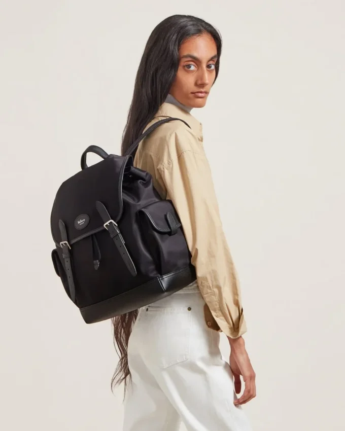 Heritage Nylon Backpack Black Nylon Women Heritage Nylon Backpack Black Nylon Women