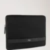 Heritage Nylon Laptop Sleeve Black Nylon & Small Classic Grain