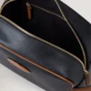 Heritage Wash Case Black & Cognac Printed Bioveg Scotchgrain & Flat Calf Heritage Wash Case Black & Cognac Printed Bioveg Scotchgrain & Flat Calf