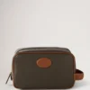 Heritage Wash Case Mole & Cognac Printed Bioveg Scotchgrain & Flat Calf