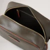 Heritage Wash Case Mole & Cognac Printed Bioveg Scotchgrain & Flat Calf
