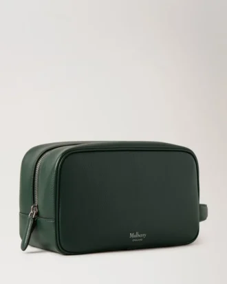 Heritage Wash Case Mulberry Green Small Classic Grain