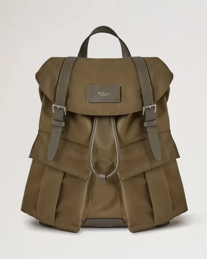 Heritage Waxed Backpack Dark Moss Waxed Cotton Women Heritage Waxed Backpack Dark Moss Waxed Cotton Women