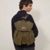 Heritage Waxed Backpack Dark Moss Waxed Cotton Women Heritage Waxed Backpack Dark Moss Waxed Cotton Women