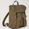 Heritage Waxed Backpack Dark Moss Waxed Cotton Women Heritage Waxed Backpack Dark Moss Waxed Cotton Women