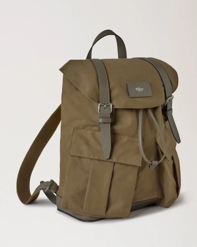 Heritage Waxed Backpack Dark Moss Waxed Cotton Women Heritage Waxed Backpack Dark Moss Waxed Cotton Women