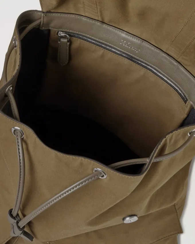 Heritage Waxed Backpack Dark Moss Waxed Cotton Women Heritage Waxed Backpack Dark Moss Waxed Cotton Women