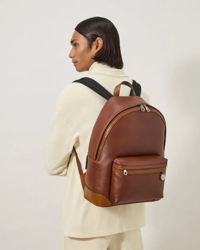 Heritage Zipped Backpack Oak Two-Tone Small Classic Grain Heritage Zipped Backpack Oak Two-Tone Small Classic Grain