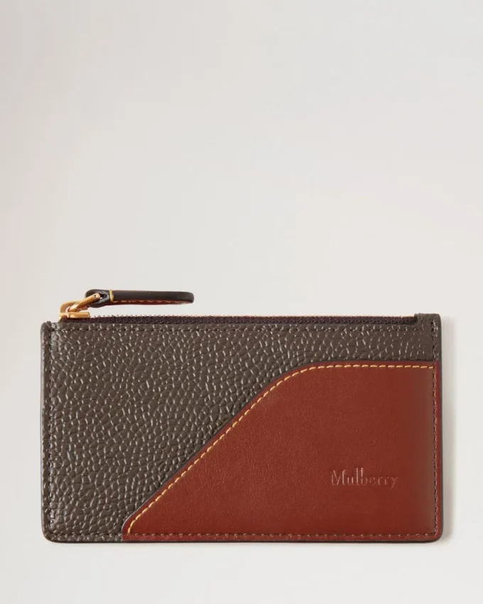 Heritage Zipped Long Card Holder Mole & Cognac Printed Bioveg Scotchgrain & Flat Calf Heritage Zipped Long Card Holder Mole & Cognac Printed Bioveg Scotchgrain & Flat Calf