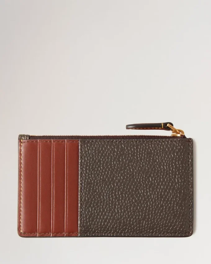 Heritage Zipped Long Card Holder Mole & Cognac Printed Bioveg Scotchgrain & Flat Calf Heritage Zipped Long Card Holder Mole & Cognac Printed Bioveg Scotchgrain & Flat Calf