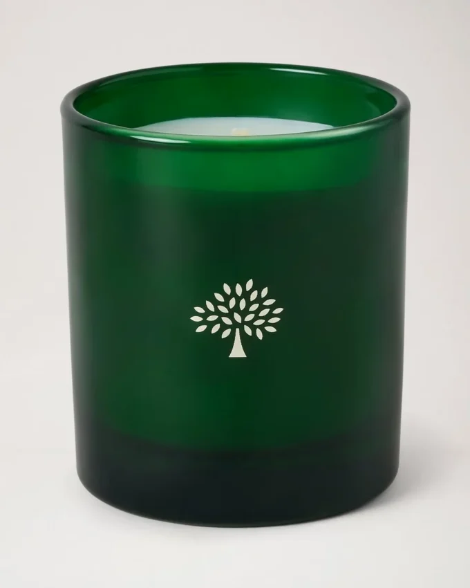 Inglenook Candle Heritage Check Glass Lifestyle