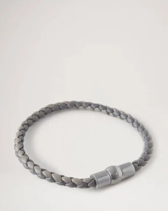 Iris Bracelet Charcoal & Solid Grey Heavy Grain