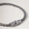 Iris Bracelet Charcoal & Solid Grey Heavy Grain Iris Bracelet Charcoal & Solid Grey Heavy Grain