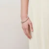 Iris Bracelet Charcoal & Solid Grey Heavy Grain Iris Bracelet Charcoal & Solid Grey Heavy Grain