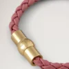Iris Bracelet Pink Scrumpy Small Classic Grain & Plated Stainless Steel Iris Bracelet Pink Scrumpy Small Classic Grain & Plated Stainless Steel