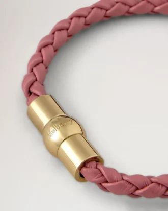 Iris Bracelet Pink Scrumpy Small Classic Grain & Plated Stainless Steel