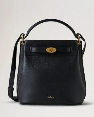 Islington Bucket Black Small Classic Grain Women