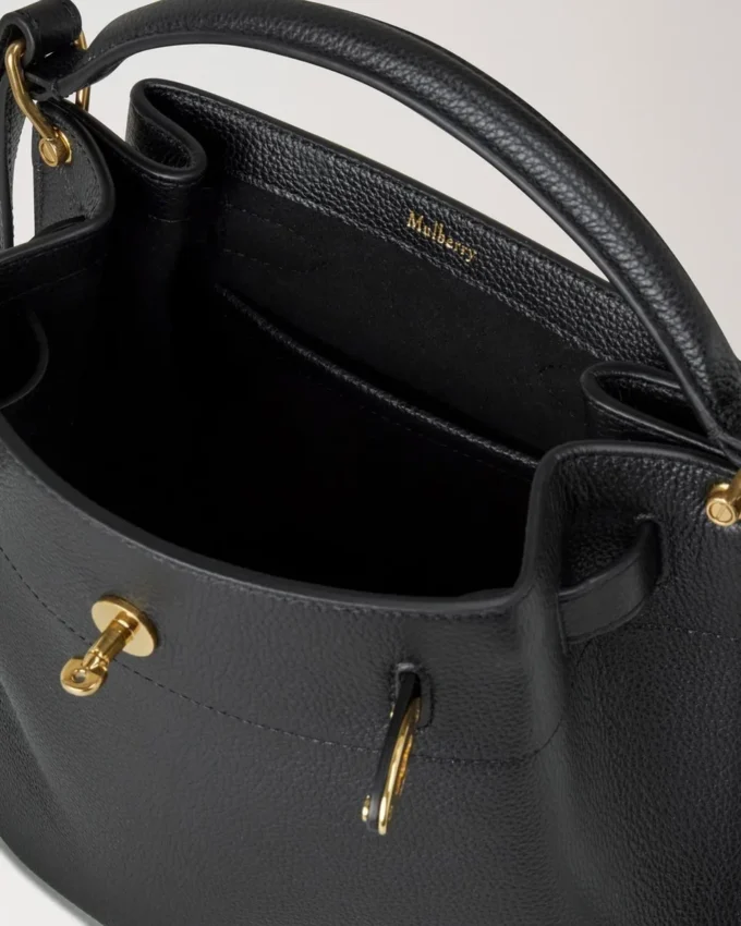Islington Bucket Black Small Classic Grain Women Islington Bucket Black Small Classic Grain Women