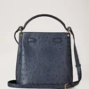 Islington Bucket Stormy Blue Ostrich Top Handle Bags Islington Bucket Stormy Blue Ostrich Top Handle Bags