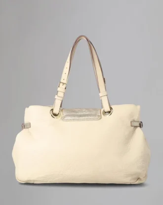 Jenah Tote Pre-Loved Beige Mix Material Pre-Loved Bags