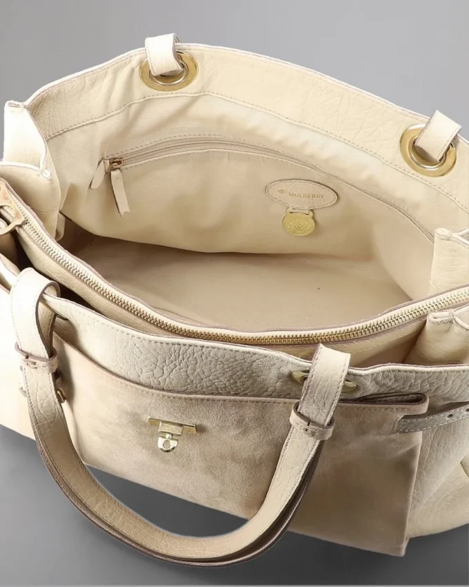 Jenah Tote Pre-Loved Beige Mix Material Pre-Loved Bags Jenah Tote Pre-Loved Beige Mix Material Pre-Loved Bags