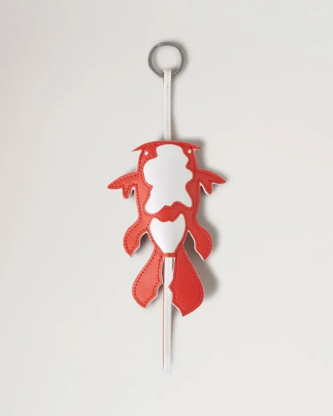 Koi Fish Keyring Coral Silky Calf Women