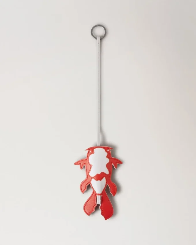 Koi Fish Keyring Coral Silky Calf Women