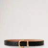 Lana Belt Black High Gloss Leather Women Lana Belt Black High Gloss Leather Women