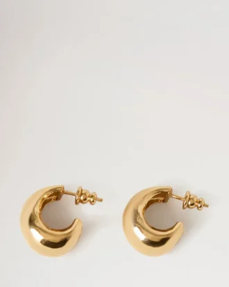Lana Hoop Earrings Gold Plated Brass Women
