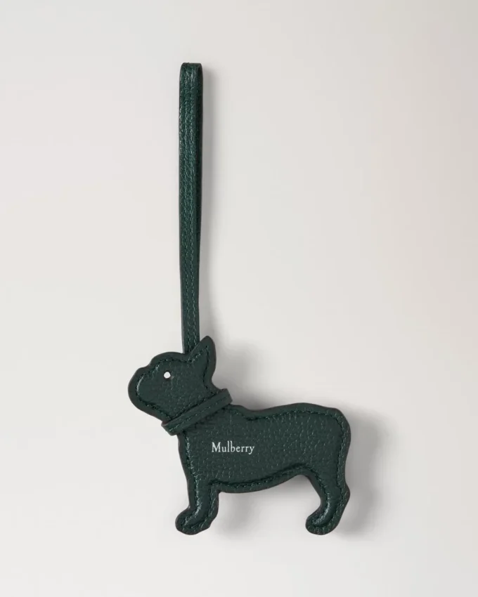 Lanyard Keyring – Frenchie Dog Mulberry Green Small Classic Grain Lanyard Keyring – Frenchie Dog Mulberry Green Small Classic Grain
