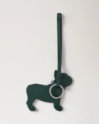 Lanyard Keyring – Frenchie Dog Mulberry Green Small Classic Grain