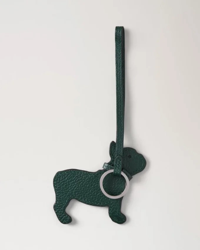 Lanyard Keyring – Frenchie Dog Mulberry Green Small Classic Grain Lanyard Keyring – Frenchie Dog Mulberry Green Small Classic Grain