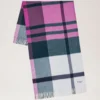 Large Check Merino Wool Scarf Cream Merino Wool Large Check Merino Wool Scarf Cream Merino Wool