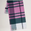 Large Check Merino Wool Scarf Cream Merino Wool Large Check Merino Wool Scarf Cream Merino Wool