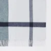 Large Check Merino Wool Scarf Cream Merino Wool Large Check Merino Wool Scarf Cream Merino Wool