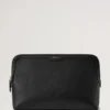 Large Cosmetic Pouch Black Small Classic Grain Women