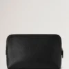 Large Cosmetic Pouch Black Small Classic Grain Women