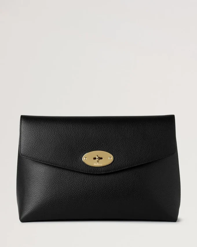 Large Darley Cosmetic Pouch Black Small Classic Grain