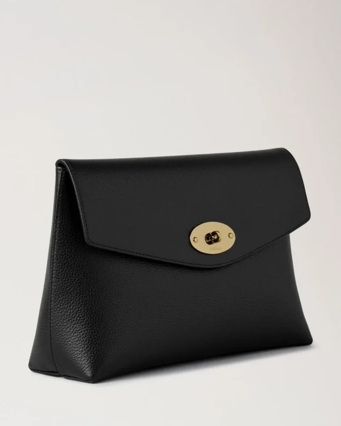 Large Darley Cosmetic Pouch Black Small Classic Grain