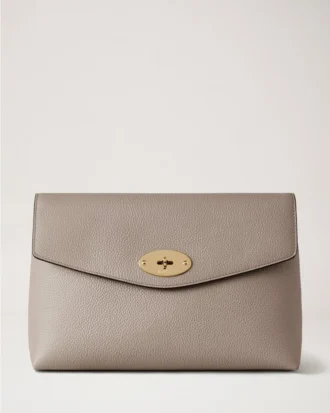 Large Darley Cosmetic Pouch Cashmere Taupe Small Classic Grain