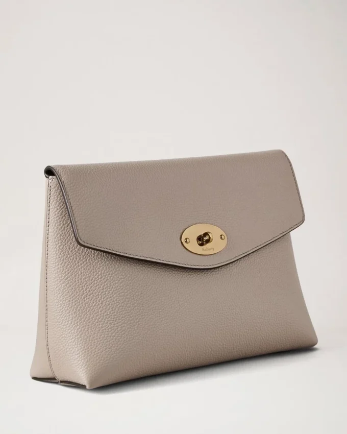 Large Darley Cosmetic Pouch Cashmere Taupe Small Classic Grain