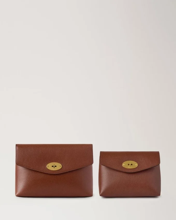 Darley Cosmetic Pouch Oak Small Classic Grain Women Darley Cosmetic Pouch Oak Small Classic Grain Women