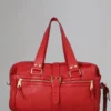 Large Mabel Pre-Loved Red Soft Goat Pre-Loved Bags