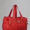 Large Mabel Pre-Loved Red Soft Goat Pre-Loved Bags
