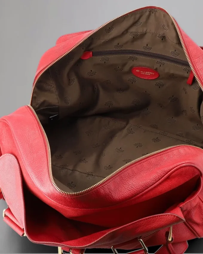 Large Mabel Pre-Loved Red Soft Goat Pre-Loved Bags
