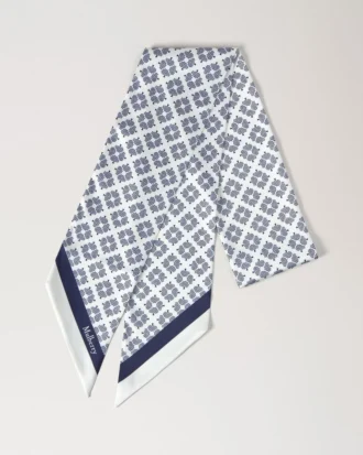 Large Skinny Scarf – Mulberry Tree Eggshell Recycled Polyester