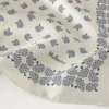 Large Square Scarf – Mulberry Tree Eggshell Silk Twill