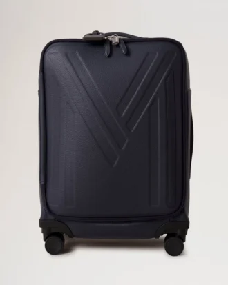 Leather 4 Wheel Suitcase Night Sky Small Classic Grain